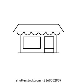Shop icon in isolated on background. symbol for your web site design Shop icon logo, app, Shop icon Vector illustration.