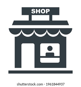 Shop icon isolated sign symbol vector illustration black style vector icons