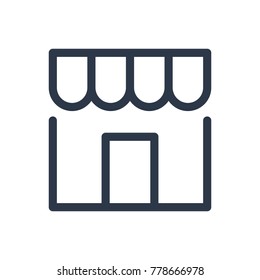 Shop icon. Isolated store and shop icon line style. Premium quality vector symbol drawing concept for your logo web mobile app UI design.