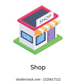 Icono de compra, diseño vectorial isométrico.

