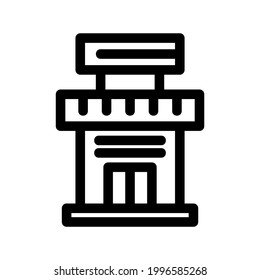 shop icon or logo isolated sign symbol vector illustration - high quality black style vector icons
