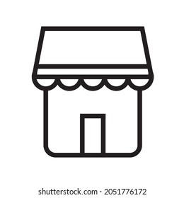 shop icon or logo isolated sign symbol vector illustration - high quality black style vector icons
