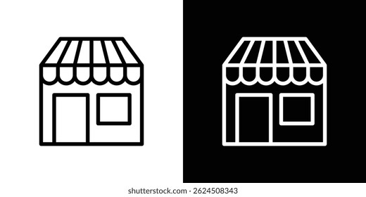 Shop icon. Logotype vector set