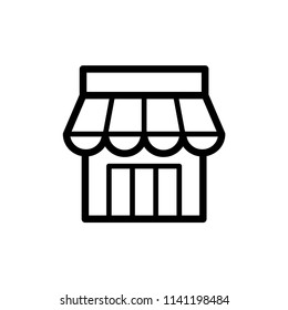 Shop icon mall symbol. Graphic elements illustration.