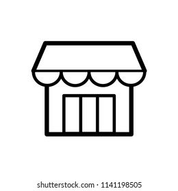 Shop icon mall symbol. Graphic elements illustration.