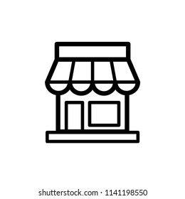 Shop icon mall symbol. Graphic elements illustration.