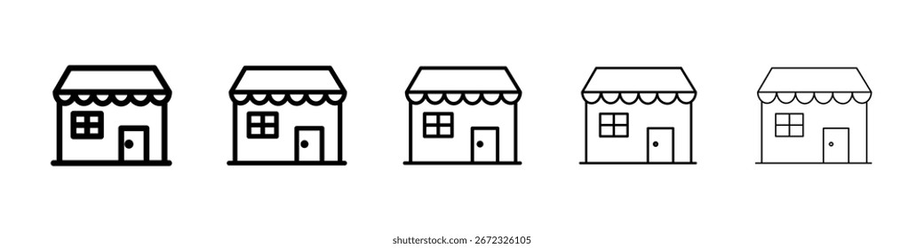 Shop icon for mobile concept and web design.