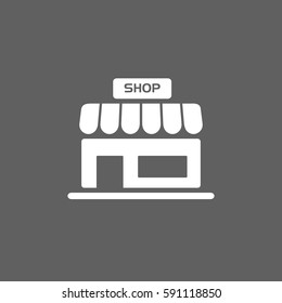 Shop icon on a dark background