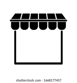 shop icon on white background