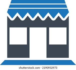 Shop icon on white background