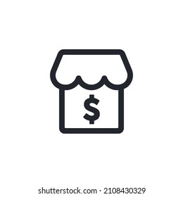 Shop icon. Online shop. Sale icon. Store sign. Market. Sales symbol. Global sale. Shop button. Magazine. Sale sign. Marketplace. Grocery. Storefront. Trade building. Trading floor. Сurrency. Money