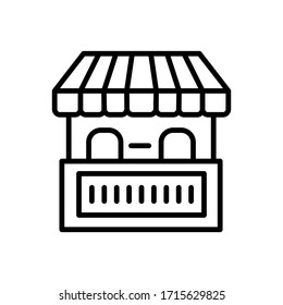 Vektorillustration von Shopsymbolbildern