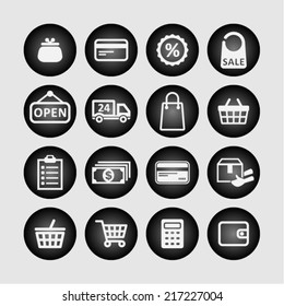 Shop icon set