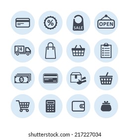Shop icon set