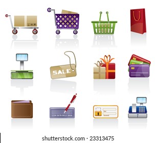 Shop icon set