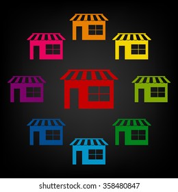 Shop icon set