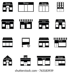 shop icon set