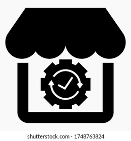 Symbol-Set kaufen. Marktgestaltung. Markt.Lebensmittelgeschäft. Supermarkt.Lebensmittelgeschäft. Supermarkt. Cafe. Vertriebsabteilung. Vektorsymbol. 
