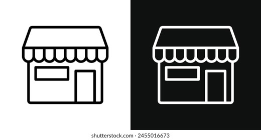 Shop Icon Set. Retail Store Vector Symbol Collection for Marketplace