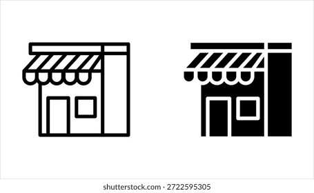 Shop-Symbolsatz. Build-Icons-Kollektion auf weißem Hintergrund speichern