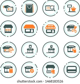 Shop icon set for web sites and user interface