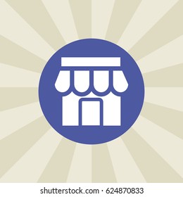 shop icon. sign design. background