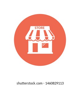 A shop icon. A sign of a shop and a store. A symbol of shopping.
