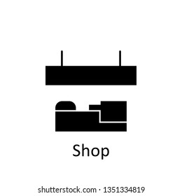 shop icon. Signs and symbols can be used for web, logo, mobile app, UI, UX on white background