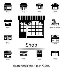 shop icon. Signs and symbols can be used for web, logo, mobile app, UI, UX