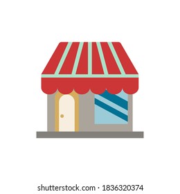 Shop-Symbol. Einfaches Element aus der Gebäudesammlung. Creative Shop Symbol für Webdesign, Vorlagen, Infografiken und mehr