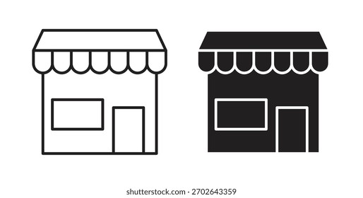 Logotipo abstracto del Diseño gráfico moderno de la tendencia plana simple del icono de la tienda
