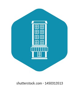 Shop icon. Simple illustration of shop vector icon for web