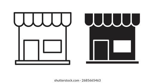 Símbolo de Vector simple del icono de la tienda