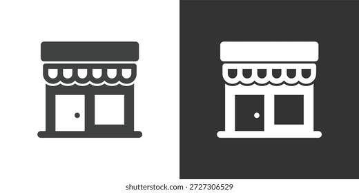 Icono de la tienda. Icono de la serie de glifos sólidos
