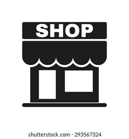 The shop icon. Store symbol. Flat Vector illustration