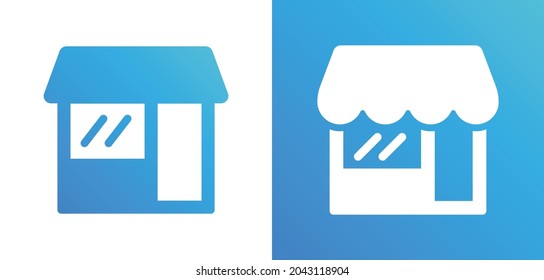 Shop icon. Store icon vector illustration.