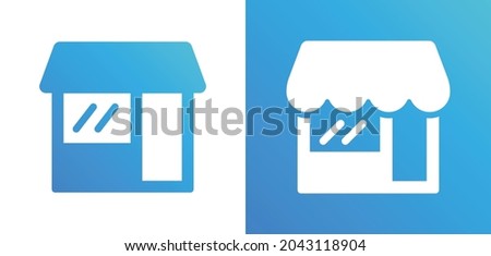 Shop icon. Store icon vector illustration.