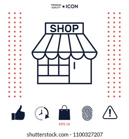 Shop icon symbol