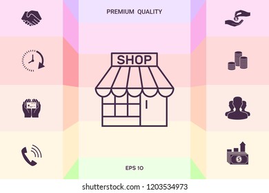 Shop icon symbol