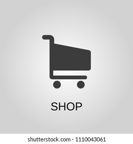 Shop icon. Shop symbol. Flat design. Stock - Vector illustration
