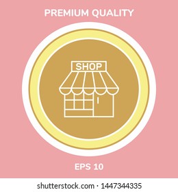 Shop icon symbol. Graphic elements for your design
