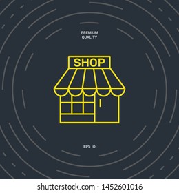 Shop icon symbol. Graphic elements for your design