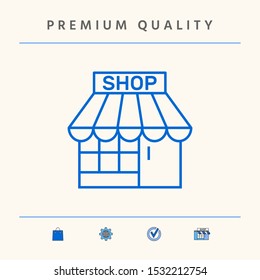 Shop icon symbol. Graphic elements for your design