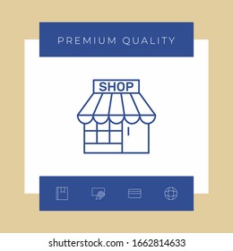 Símbolo del icono de compra. Elementos gráficos para el diseño