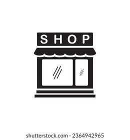 símbolo de icono de tienda vectorial