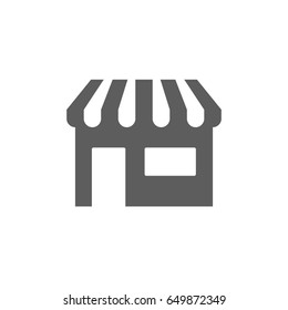 Shop icon in trendy flat style isolated on white background. Symbol for your web site design, logo, app, UI. Vector illustration, EPS