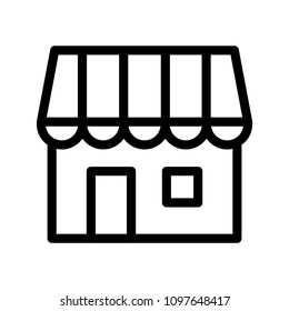 shop icon vector