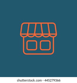 Shop icon vector
