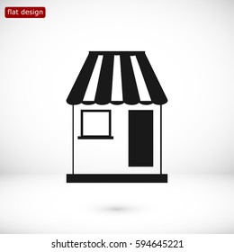 shop icon, vector best flat icon, EPS