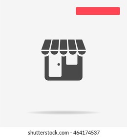 Shop icon. Vector concept illustration for design.